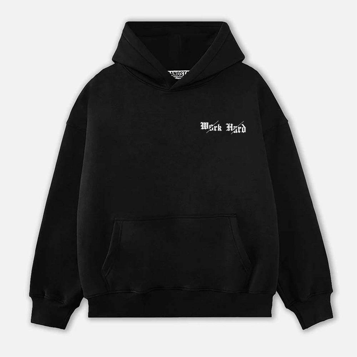 Black Hoodie Work Hard - RANOSTA