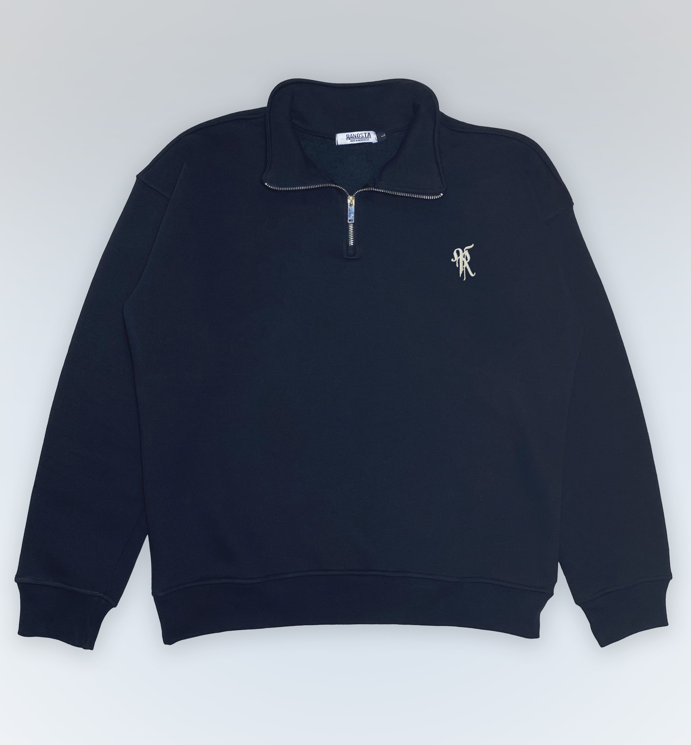 Navy Half Zip Sweater