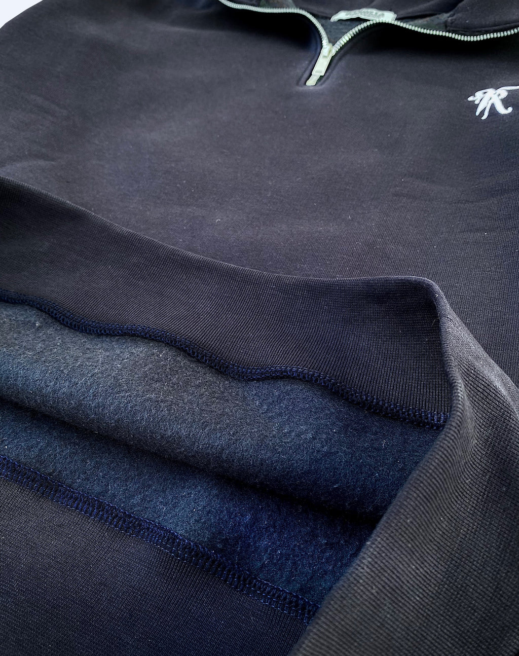 Navy Half Zip Sweater